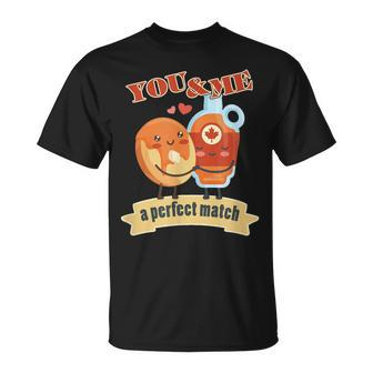 Cute Valentine's Day Food Couples Romantics Canada Love T-Shirt - Monsterry