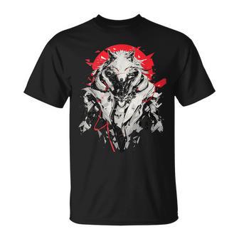 Cyber Wolf-Saga Bei Sonnenuntergang T-Shirt - Geschenkecke