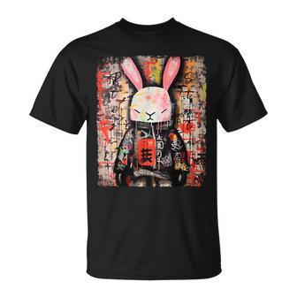 Cyberpunk Japanese Futuristic Rabbit Samurei T-Shirt - Thegiftio UK