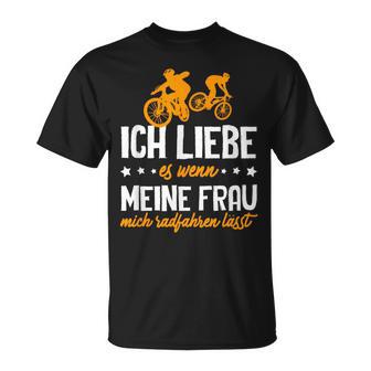 Cycling Ich Liebe Es Wenn Meine Frau Mich Radfahren Lässt T-Shirt - Geschenkecke