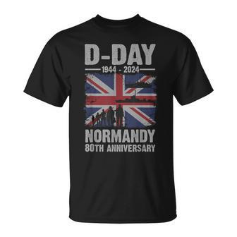 D Day Normandy Landings 80Th Anniversary T 1944 2024 T-Shirt - Thegiftio UK