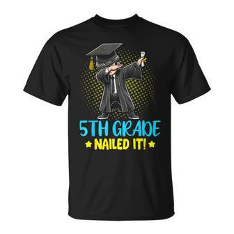 Dabbing 5Th Grade Nailed It Boys 5Th Grade Graduation T-Shirt - Monsterry CA