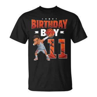 Dabbing Basketball Player 11 Years Old Boy 11Th Birthday T-Shirt - Monsterry AU