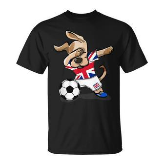Dabbing Dog United Kingdom Soccer Fans Jersey Uk Football T-Shirt - Thegiftio UK