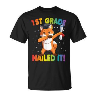 Dabbing Fox 1St Grade Graduation Nailed It Dab Dance T-Shirt - Monsterry AU