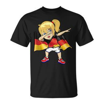 Dabbing Girl German Flag Meme Jersey Dab T-Shirt - Thegiftio UK