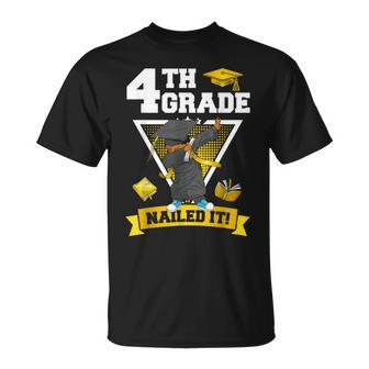 Dabbing Graduation Boy 4Th Grade Nailed It Class Of 2024 T-Shirt - Monsterry DE