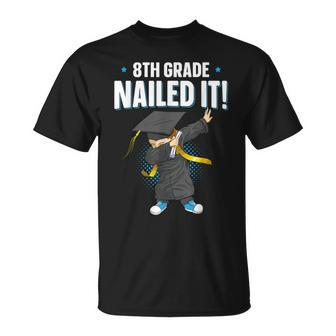 Dabbing Graduation Boy 8Th Grade Nailed It Class Of 2023 T-Shirt - Monsterry