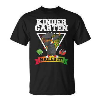 Dabbing Graduation Class Of 2024 Boy Kindergarten Nailed It T-Shirt - Monsterry