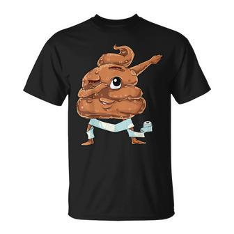 Dabbing Poop T Poo Costumes T-Shirt - Seseable