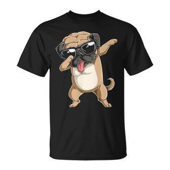 Dabbing Pug Dog Lover Kids Boys Girls Dab Dance T-Shirt | Mazezy