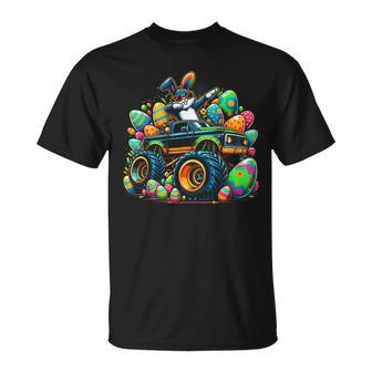 Dabbing Rabbit Bunny Easter Day Monster Eggs Truck Dab Dance T-Shirt | Mazezy DE