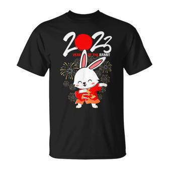 Dabbing Year Of The Rabbit Happy Chinese New Year 2023 T-Shirt - Monsterry