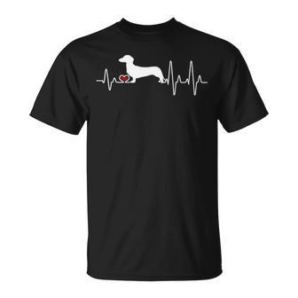 Dachshund Dog Heartbeat Pulse T-Shirt | Mazezy