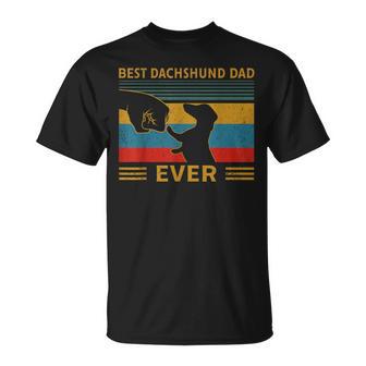 Dachshund Papa Best Dachshund Dad Ever T-Shirt - Geschenkecke