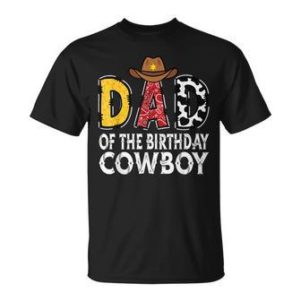 Dad 1St Birthday Cowboy Western Dad Birthday Boy T-Shirt - Thegiftio UK