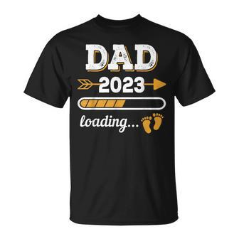 Dad 2023 Loading Father Dad-To-Be Pregnancy Announcement T-Shirt - Monsterry DE