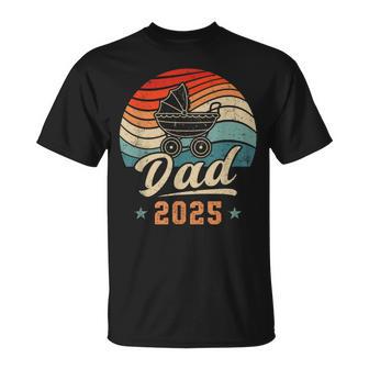 Dad 2025 Baby Ankündigung Frischgebackener Papa T-Shirt - Geschenkecke