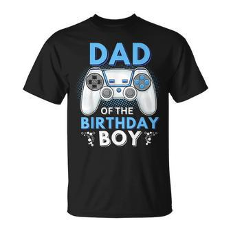 Dad Of The Birthday Boy Matching Video Gamer Birthday T-Shirt - Thegiftio UK