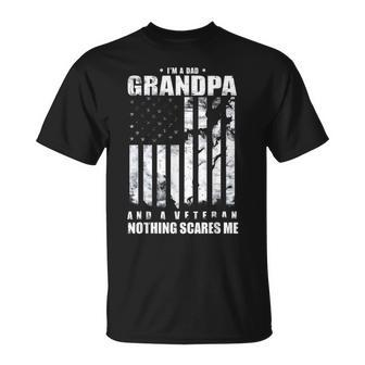 Dad Grandpa Veteran Retro Father's Day Papa Graphic T-Shirt - Thegiftio UK