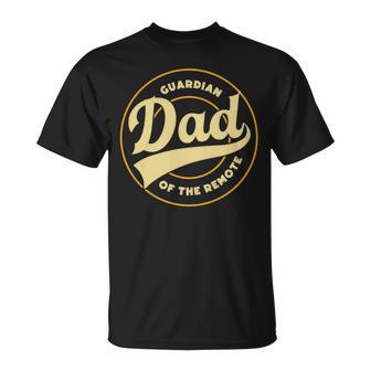 Dad Guardian Lustige Fernbedienung Tvatertag Papa Pops Daddy Da T-Shirt - Geschenkecke