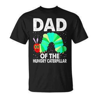 Dad Of Hungry Caterpillar Cute Caterpillar Birthday T-Shirt | Mazezy