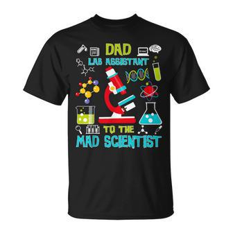 Dad Lab Assistant Mad Scientist Party Birthday T-Shirt - Monsterry AU