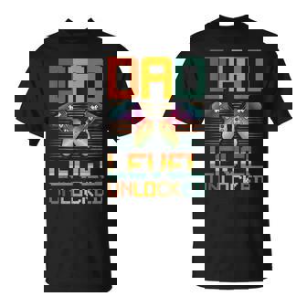 Dad Level Unlocked Gamer Father's Day Promoted To Daddy T-Shirt - Thegiftio