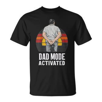 Dad Mode Activated Quote Father's Day Best Father T-Shirt - Seseable