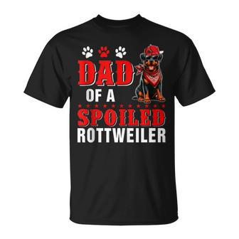 Dad Of A Spoiled Rottweiler Father's Day Dog Sunglasses T-Shirt - Thegiftio UK