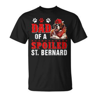 Dad Of A Spoiled St Bernard Father's Day Dog Sunglasses T-Shirt - Thegiftio UK