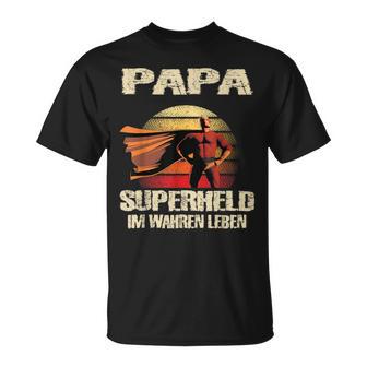 Dad Superhero Im Wahren Leben Dad Father T-Shirt - Geschenkecke