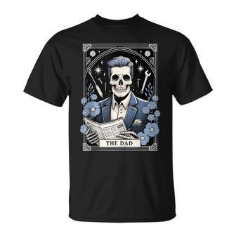 The Dad Tarot Card Skeleton Fathers Day Skull Daddy Coffee T-Shirt - Thegiftio UK