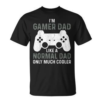 My Dad Video Games First Father's Day Presents For Gamer Dad T-Shirt - Monsterry