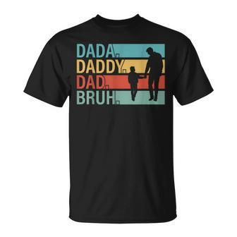 Dada Daddy Dad Bruh Fathers Day 2024 T-Shirt - Seseable