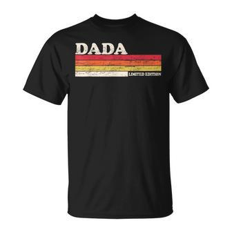 Dada Retro Vintage Dad For Lovers Fathers Day T-Shirt - Seseable