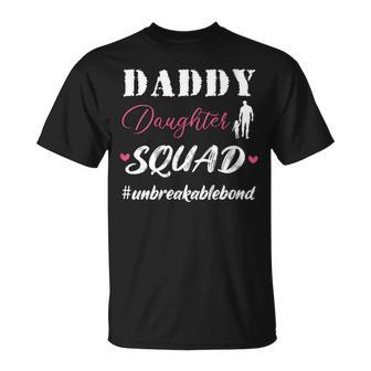Daddy And Daughter Squad Children Dad Papa Fathers Day 2024 T-Shirt - Seseable