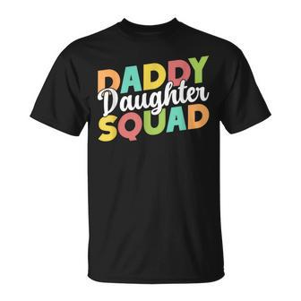 Daddy Daughter Squad Dad Daughters Matching Father Daughter T-Shirt - Monsterry