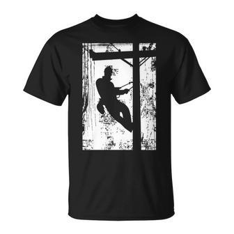Daddy Father Lineman Electric Cable Lineman Gif T-Shirt | Mazezy