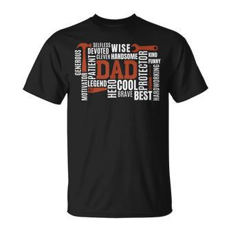Daddy Legend Protector Provider Hero Father's Day Dad T-Shirt - Seseable
