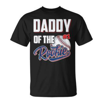 Daddy Of Rookie 1 Years Old Team 1St Birthday Baseball T-Shirt - Monsterry