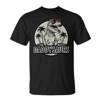 Daddy Saurus T Rex Dinosaur Father's Day Family Matching T-Shirt - Monsterry