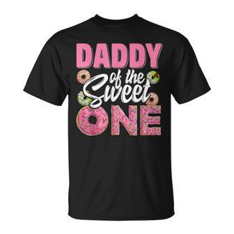 Daddy Of The Sweet One Birthday 1St B-Day Donut One Party T-Shirt - Thegiftio UK