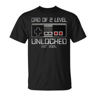 Daddy Wieder Nivellierte Bis Zu Papaon 2 Zwei Level Unlocked Gamer T-Shirt - Geschenkecke