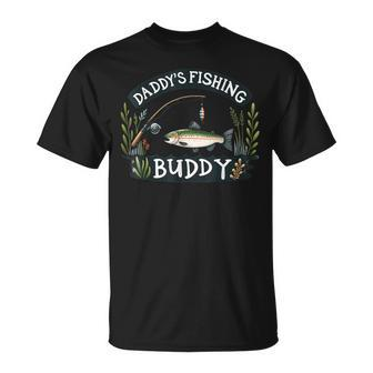 Daddy's Fishing Buddy Vintage Style Angler Enthusiast T-Shirt - Monsterry UK