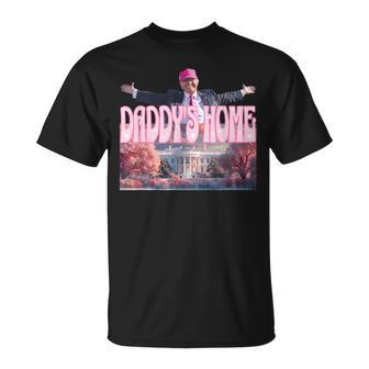 Daddy's Home Real Donald Pink Preppy Edgy Good Man Trump T-Shirt | Mazezy
