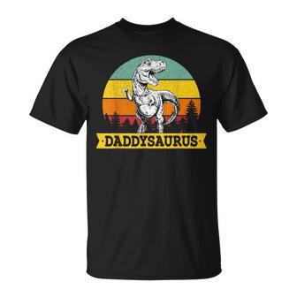 Daddysaurus Dad Fathers Day T Rex Dinosaur T-Shirt - Thegiftio UK