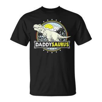 Daddysaurus For Dad T Rex Dinosaur Fathers Day T-Shirt - Monsterry AU