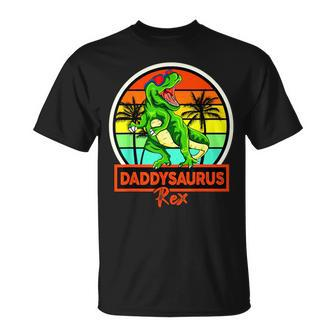 Daddysaurus Rex Father's Day Dinosaur Papa T-Shirt - Monsterry DE