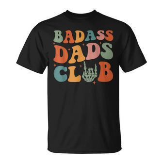 Dads Dad Groovy Fathers Day T-Shirt - Seseable